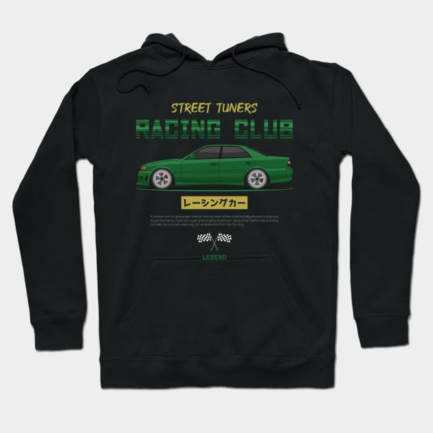 Tuner Green Chaser JDM Hoodie by GoldenTuners